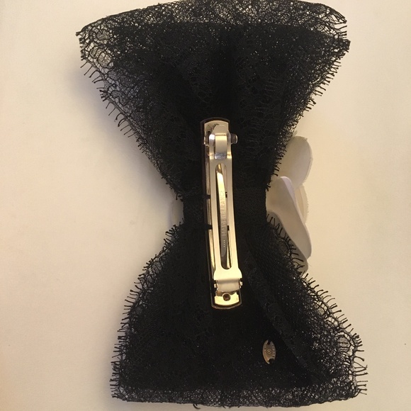 Chanel Lace Bow  Barrette